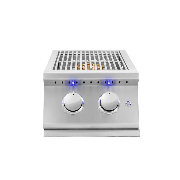 Summerset - Sizzler Pro Double Side Burner Liquid Propane - - SIZPROSB2-LP-Summerset Grills