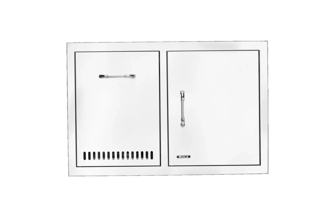 Bull Grills - 65790 -Stainless-Steel Door/Propane Drawer Combo with Re